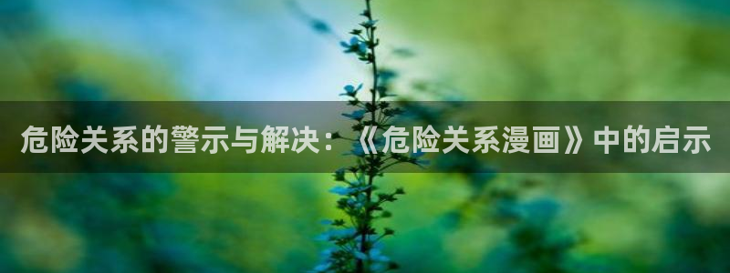 虞美人韩漫免费漫画观看：危险关系的警示与解决：《危险关系漫画》中的启示